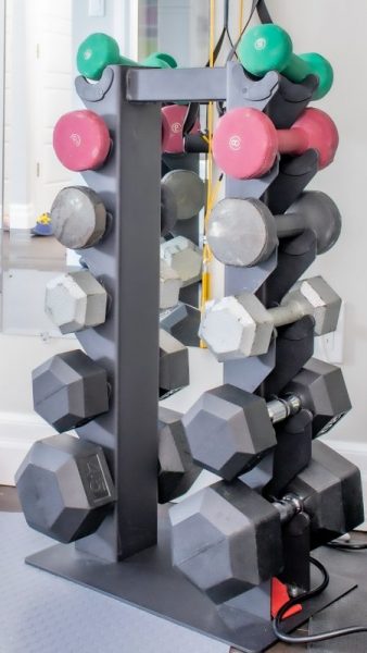 Dumbells with Stand