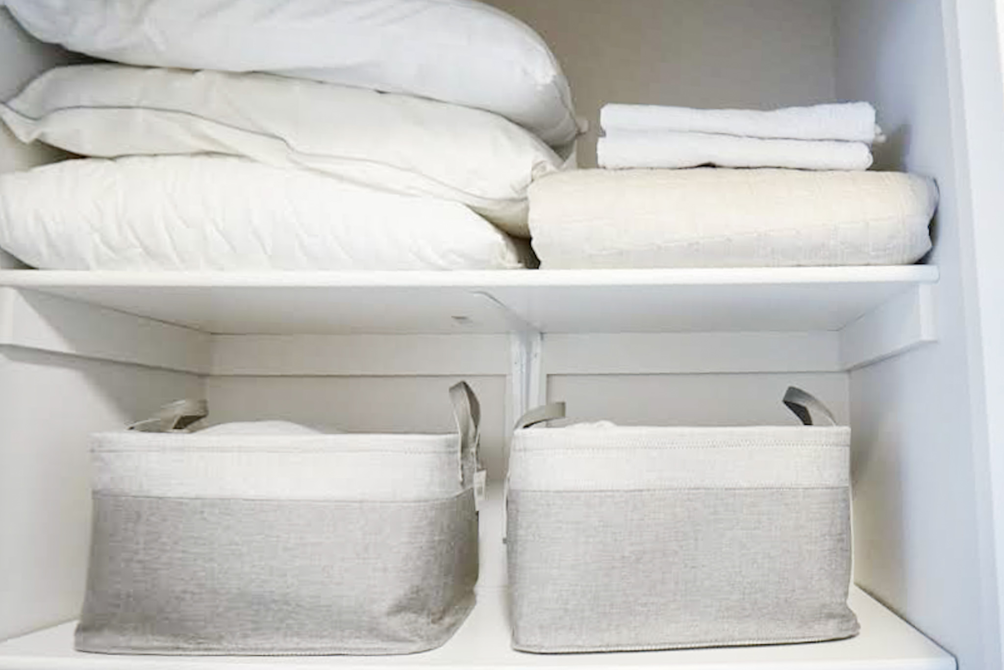 Linen Closet Organization | Small Space Ideas for Any Budget – HomewithB